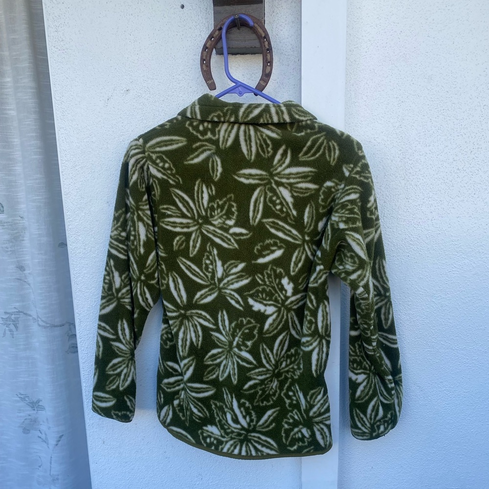 Rare 90s Women's Vintage Patagonia Floral Synchilla Snap Fleece (XS) - Picture 3 of 5